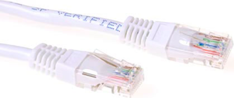 Patchkabel RJ45 U/UTP Cat6 5,0m weiß