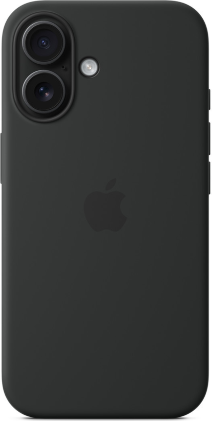 Apple iPhone 16 Silikon Case schwarz