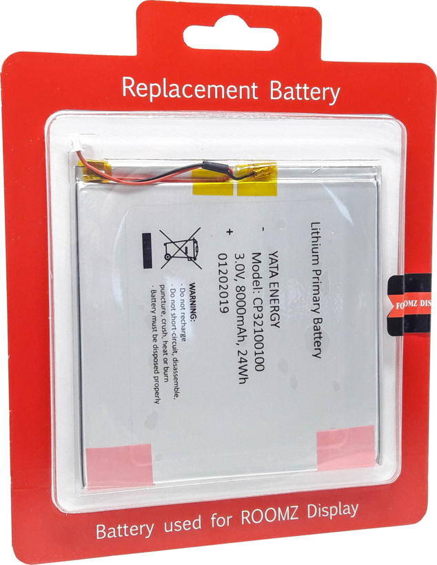 ROOMZ Display Ersatzbatterien