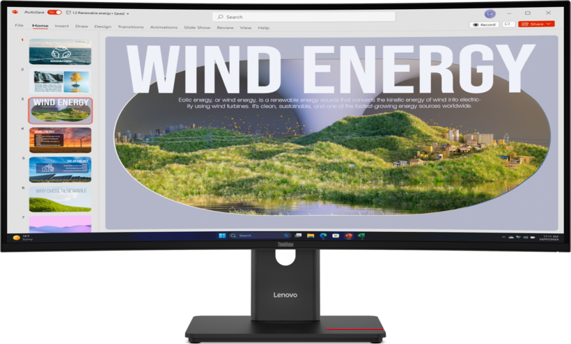 Lenovo ThinkVision T34WD-40 monitor