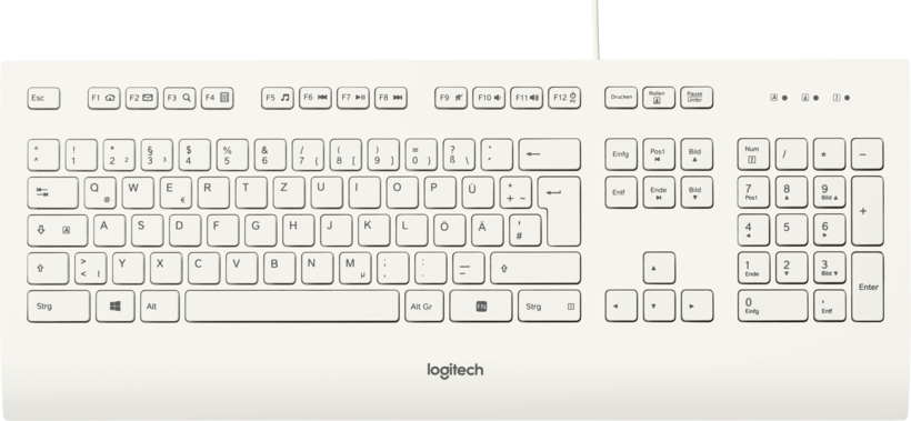 Logitech K280e Tastatur weiß