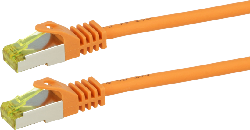 Patch Cable RJ45 S/FTP Cat6a 1m Orange