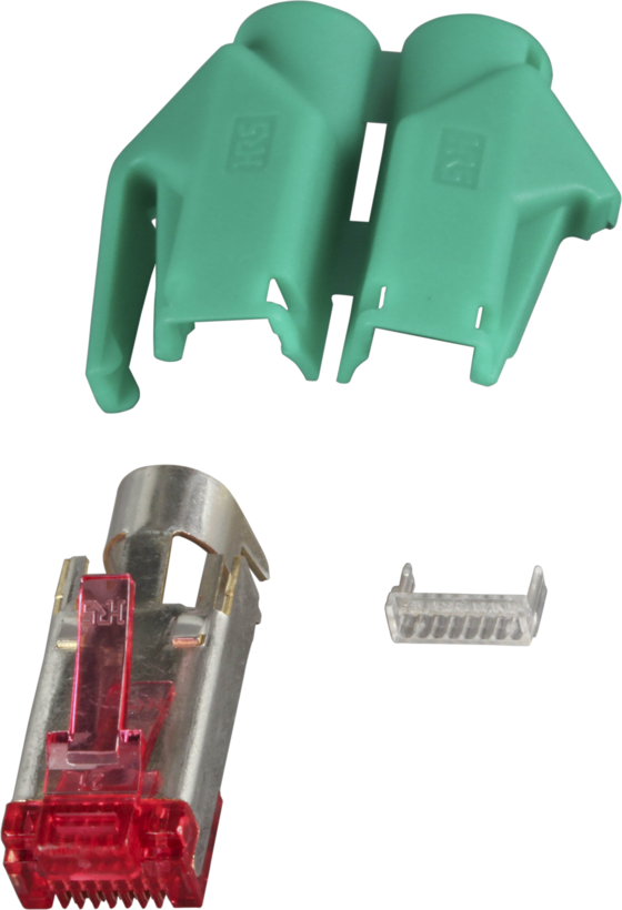 Connecteur RJ45 STP Hirose Cat6 vert x10