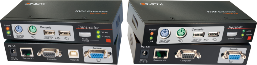 Extension KVM LINDY Cat5 3Combo USB-PS/2