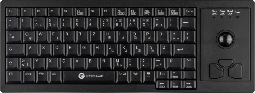 GETT GCQ CleanType XtraRoll Keyboard Blk