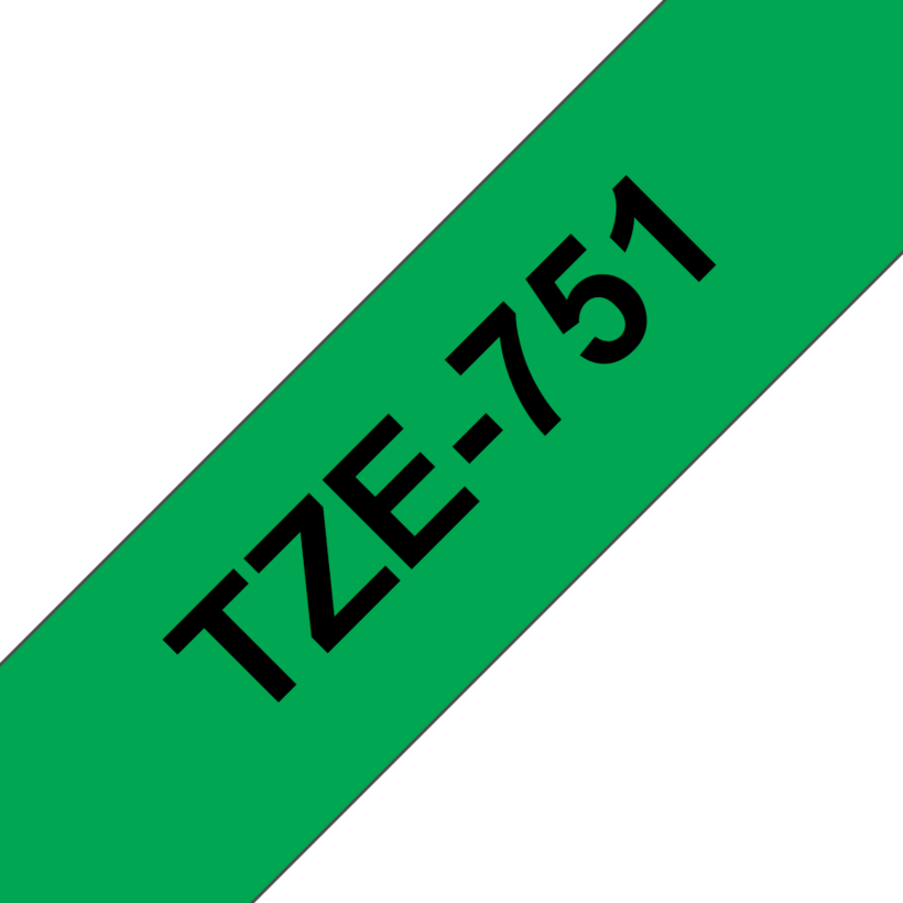 Taśma Brother TZe-751 24mmx8m zielona