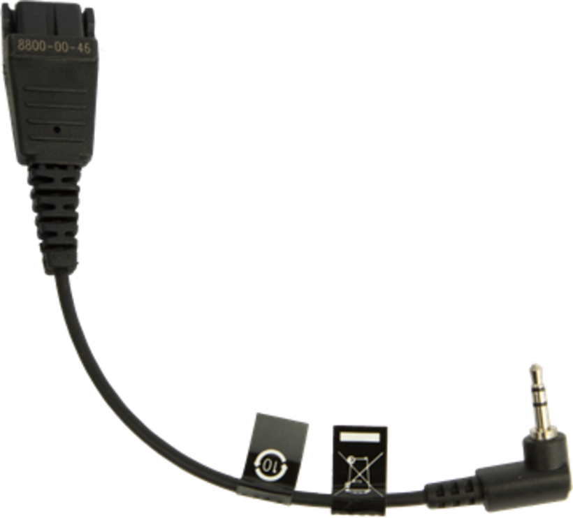 Jabra QD to 2.5mm Audio Cable