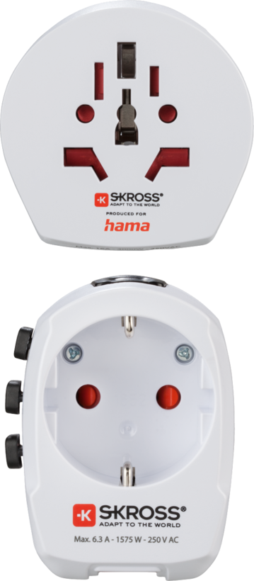 Hama Skross World + 2xUSB Travel Adapter
