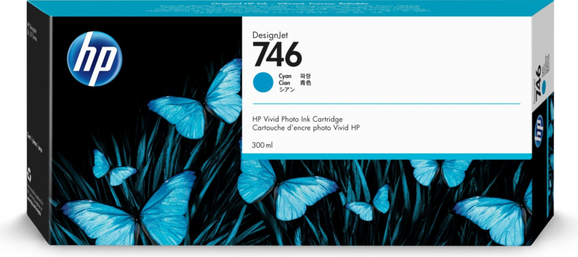 HP 746 Ink 300ml Cyan