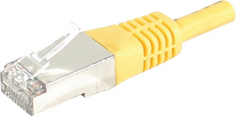 Câble patch RJ45 S/FTP Cat6a jaune 1 m