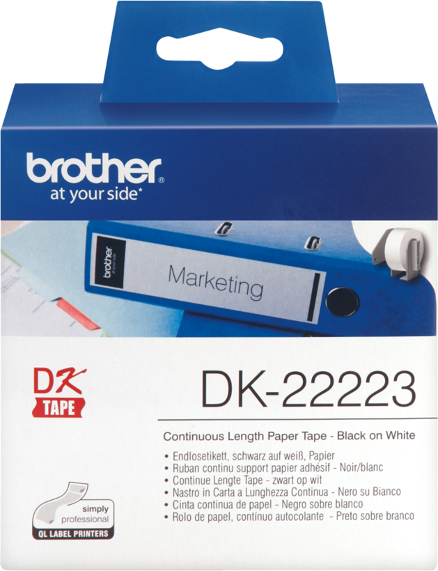 Brother 50mmx30m Cont. Label Roll White