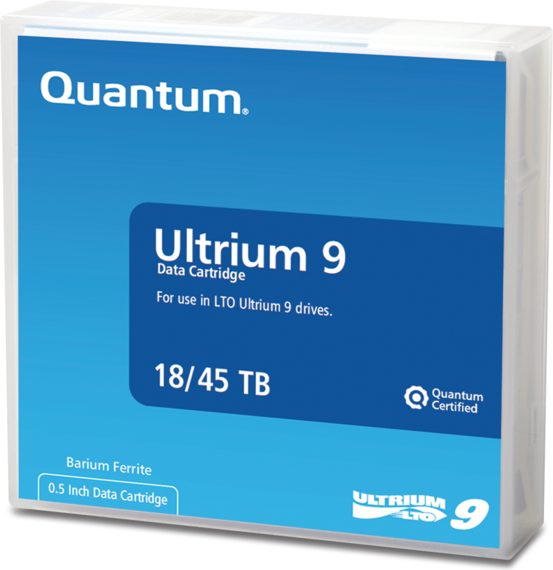 Quantum LTO-9 Ultrium adatkaz. + címke