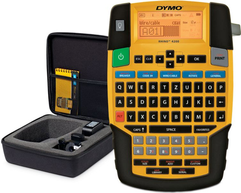 DYMO Rhino 4200 Label Printer Kit + Case