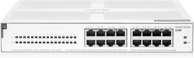 HPE NW Instant On 1430 16G PoE Switch