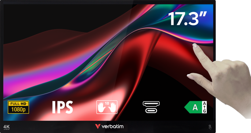 Verbatim PMT-17-4K tragbarer Touchscreen