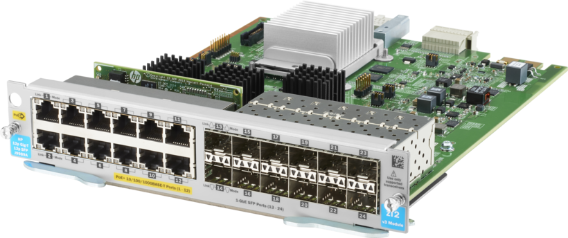 HPE Aruba 12x Gb PoE+/12x SFP v3 zl2 Mdl