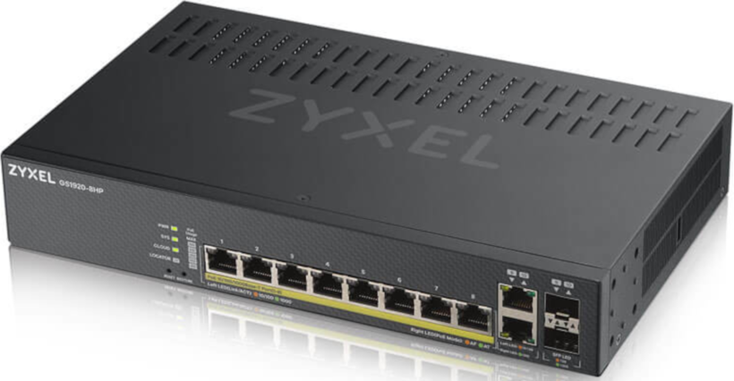 Zyxel GS1920-8HPv2 8-portos int. switch