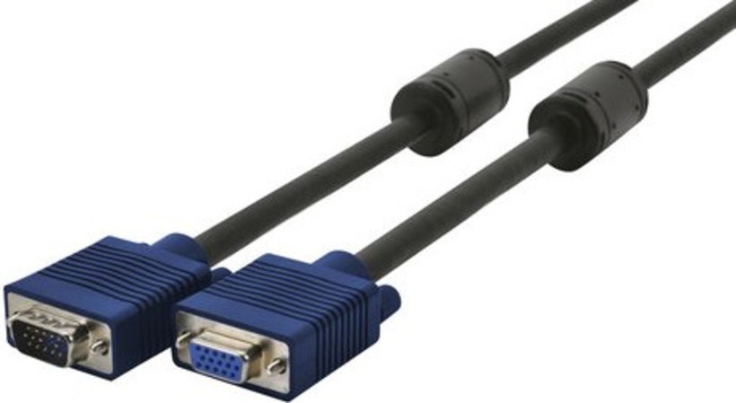 VGA Monitor Cable HD15/m-f 10m Black