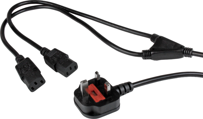 Power Cable 1x Local/m - 2x C13 2m