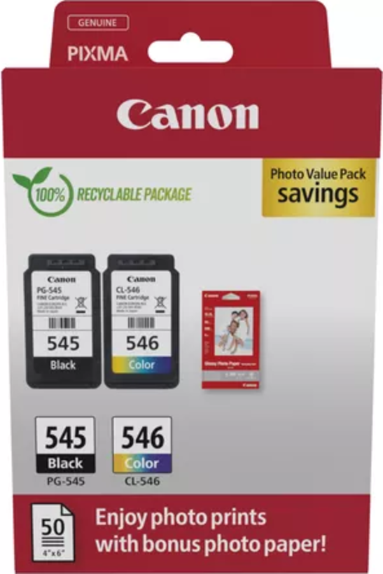 Canon PG-545/CL-546 Ink+Photo Paper