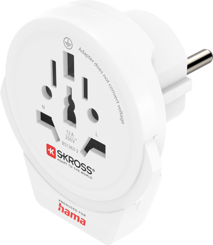 Hama Skross World-Europe Travel Adapter