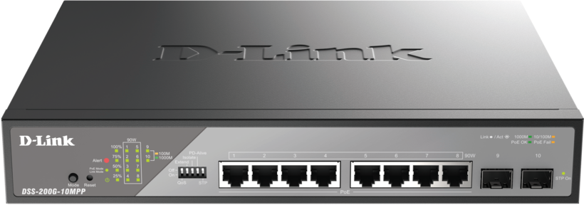Switch D-Link DSS-200G-10MPP/E
