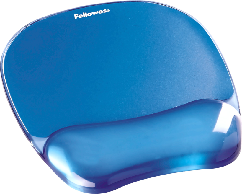 Fellowes Mouse Pad w/ Gel Wrist Rest Blu
