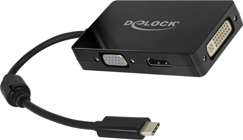 Adapter USB C - VGA+HDMI+DVI-D