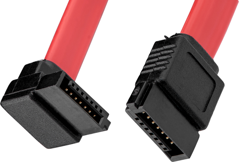 Cable SATA/f - SATA/f 90° Right 0.45m