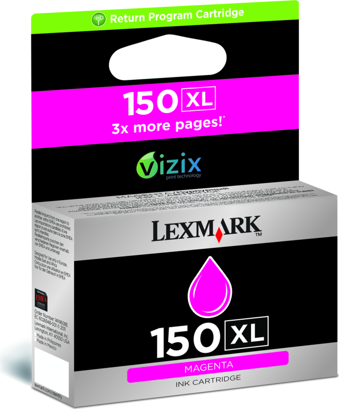 Lexmark No. 150XL Ink Magenta