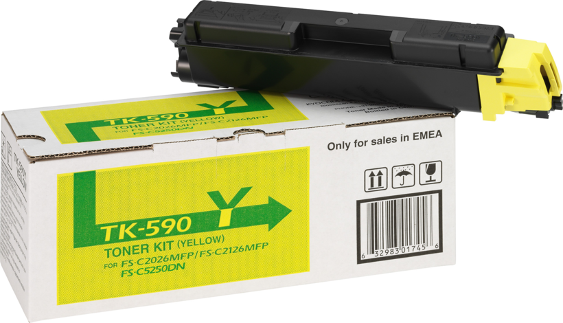 Kit toner Kyocera TK-590Y giallo