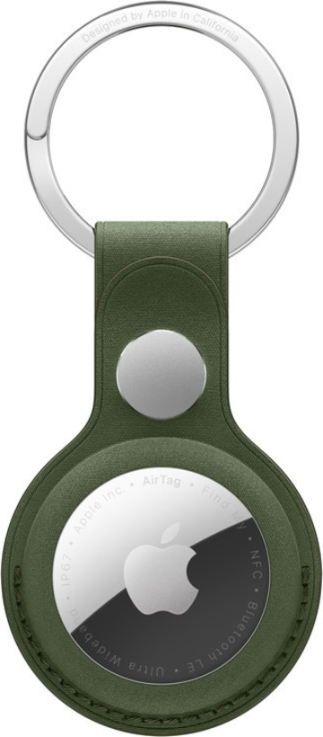 Apple AirTag FineWoven Key Ring Moss