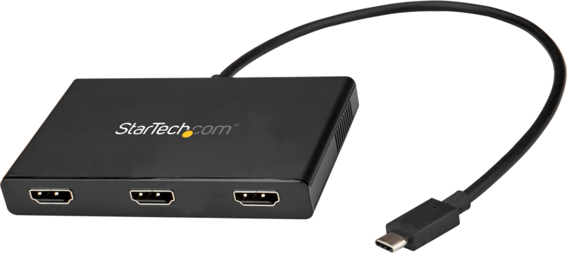 Adapter USB Type C/m-3x HDMI/f Black