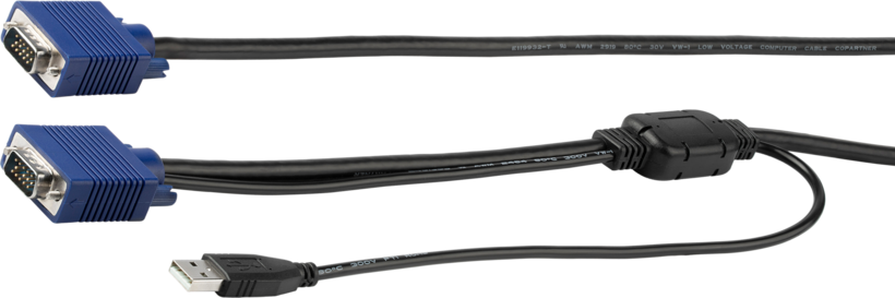 StarTech KVM Cable VGA+USB 4.6m
