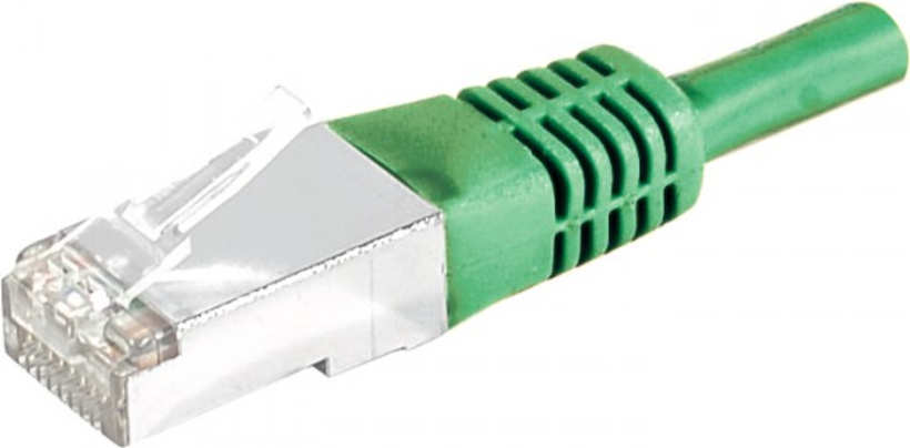Câble patch RJ45 S/FTP Cat6a vert 1,50 m