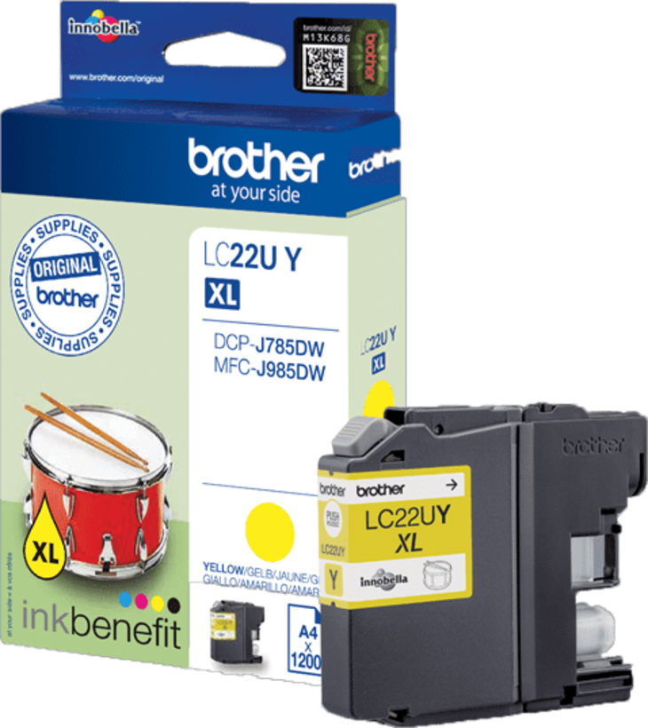 Brother LC-22UY Tinte gelb