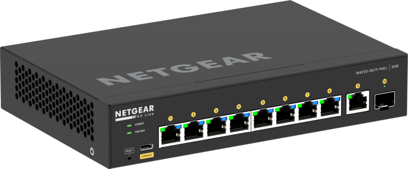 NETGEAR M4250-9G1F-PoE+ AV Line Switch