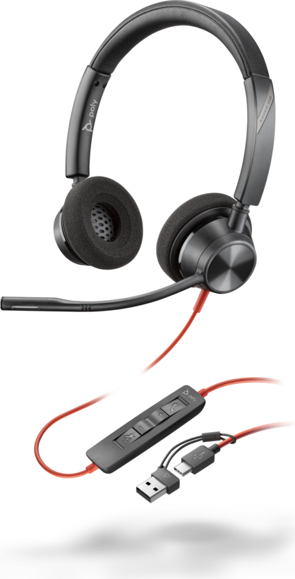 Auriculares Poly Blackwire 3320 USB-C/A