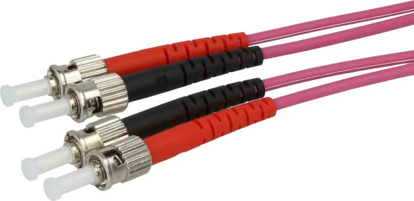 FO Duplex Patch Cable 50/125µ ST-ST 1m
