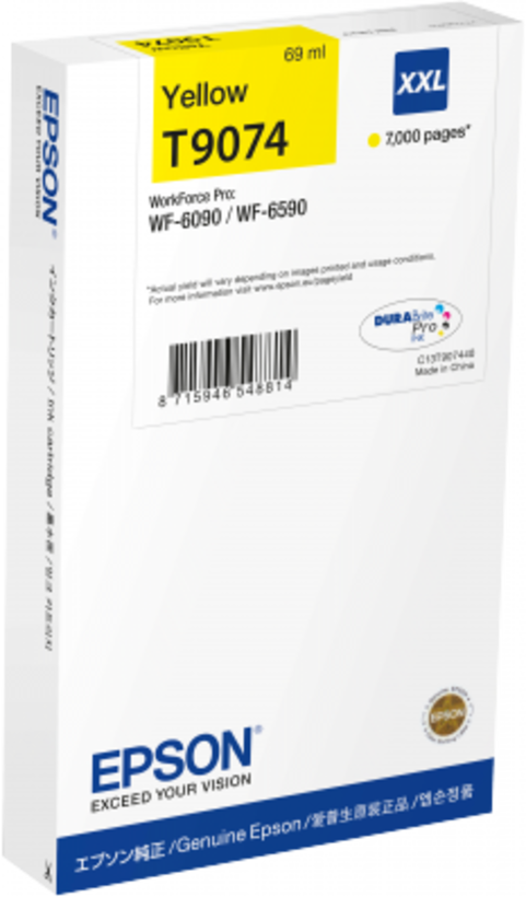 Tusz Epson T9074, żółty