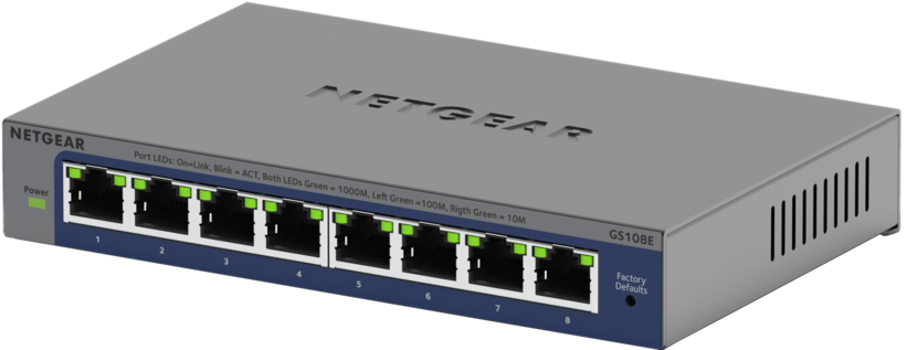 Switch Netgear GS108Ev4 Managed Plus