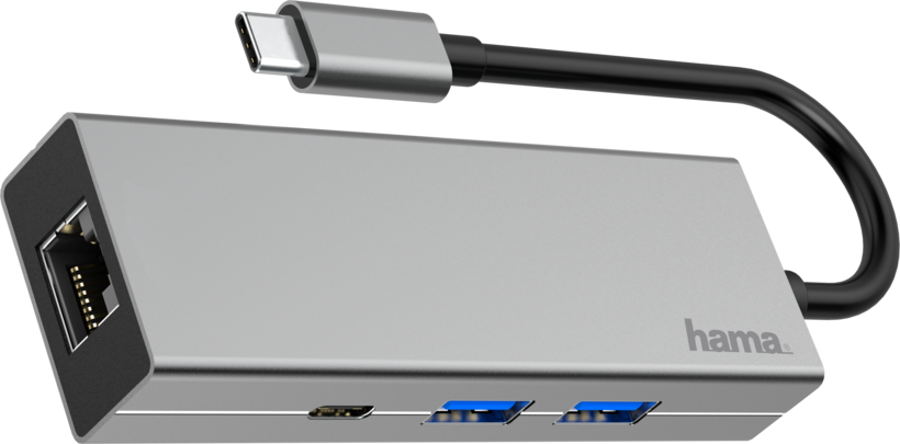 Hama USB Hub 3.0 3-port + Gb Ethernet