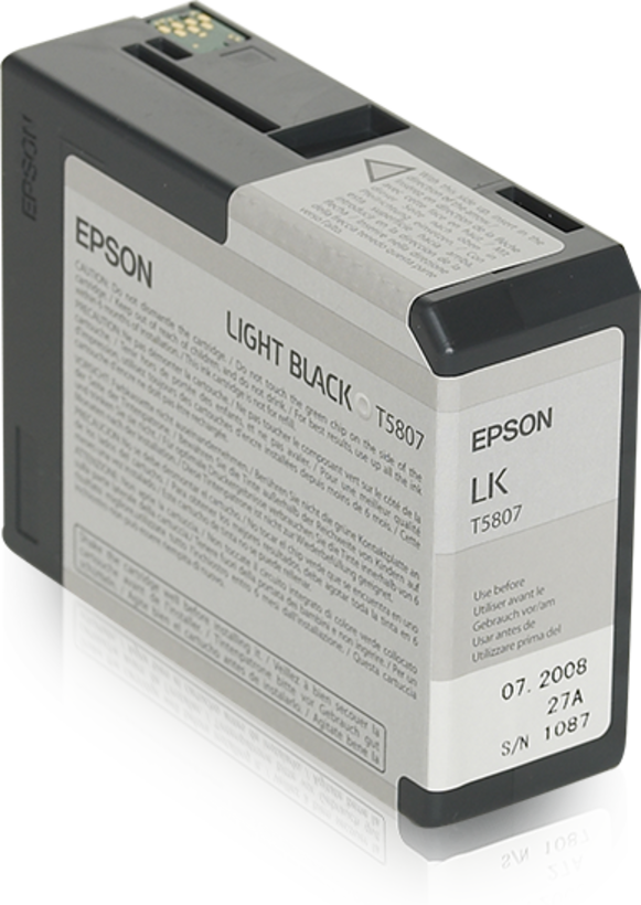 Epson T580700 Tinte hellschwarz