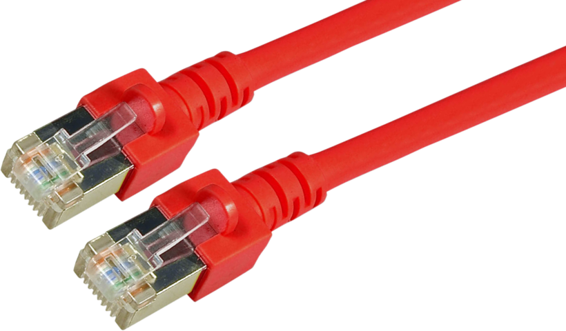 Patch Cable RJ45 SF/UTP Cat5e 1m Red