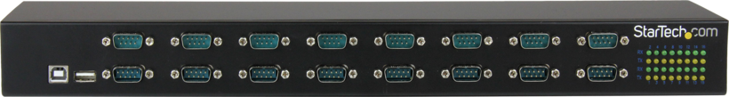 Adaptér 16x DB9 kon. RS232 - USB B zdír.