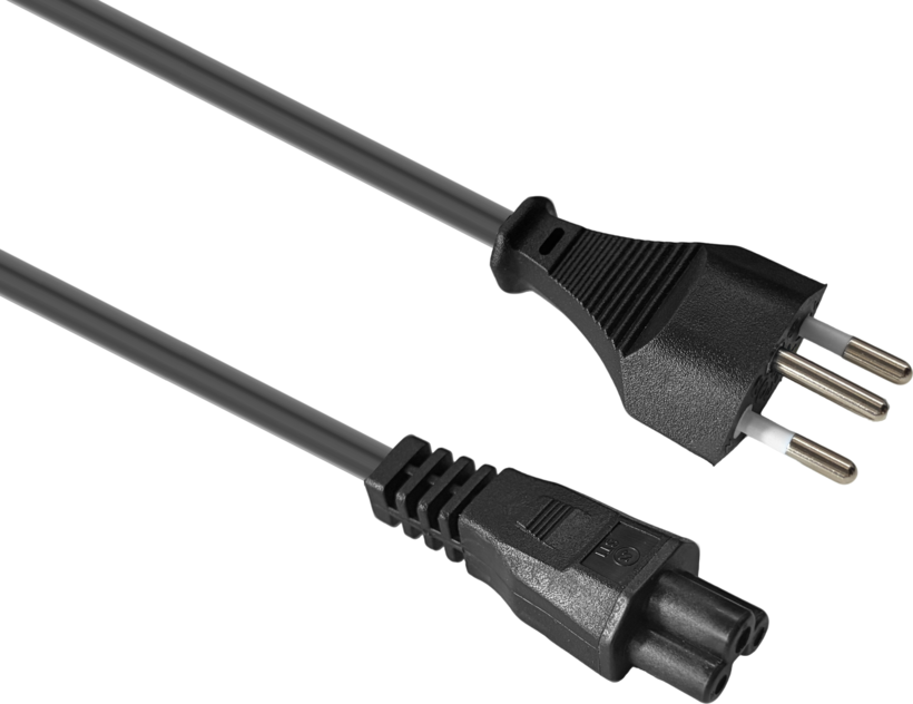 Câble alim courant m. T12 - C5 2 m noir