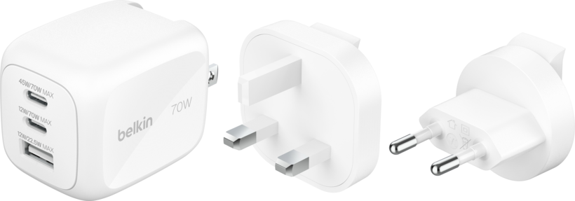 Belkin 3-port GaN Wall Charger 70W