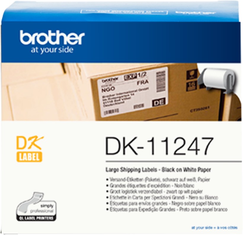 Brother 103x164mm Versand-Etiketten weiß