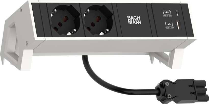 Power Strip 2-way + USB