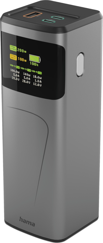 Hama 24,000mAh 2xUSB-C/1xUSB-A Powerbank